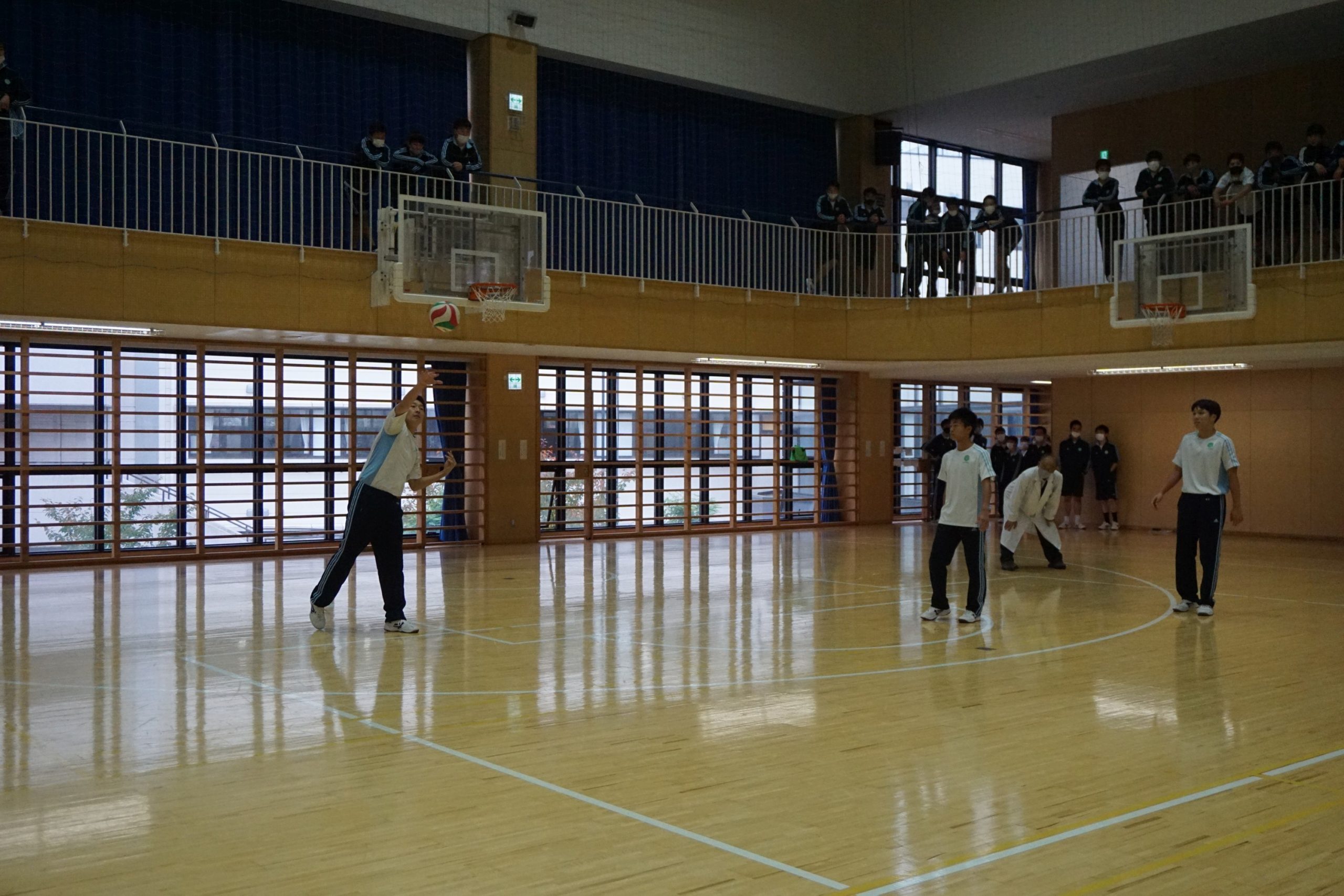 校内球技大会（３年生）が行われました