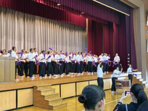 野球部のエールです。