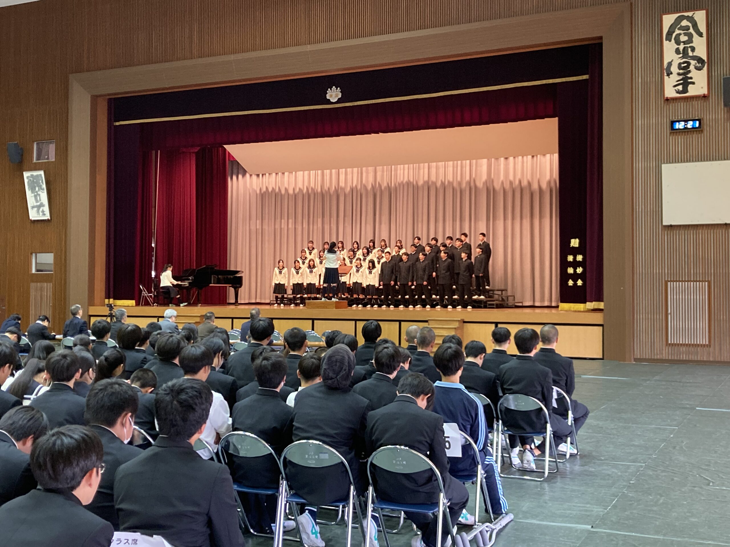 合唱コンクールを実施しました