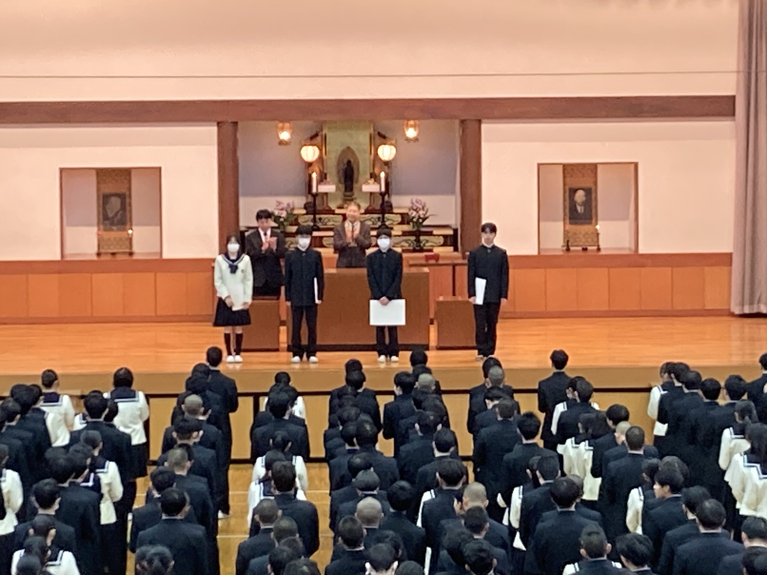 第３学期始業式（表彰）