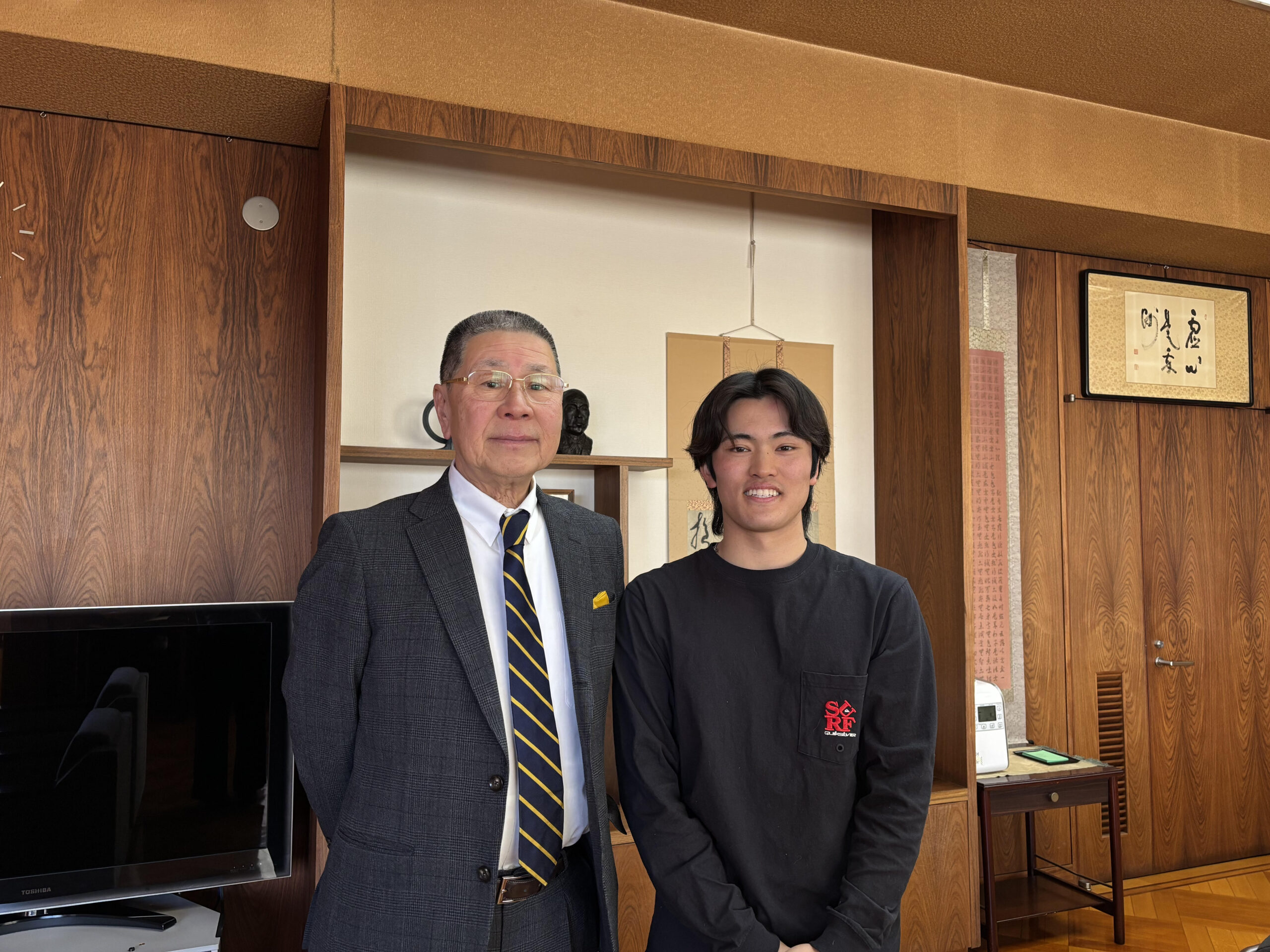 スノーボード・ハーフパイプ競技プロ選手　園田君来校